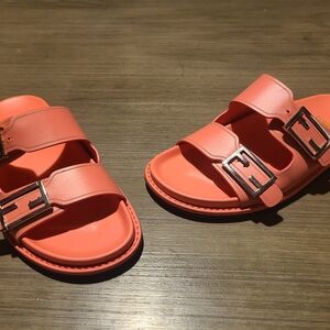 Fendi Coral Sandals